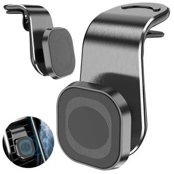 Magnetic Car Phone Holder for Air Vent, Black