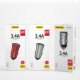 Dudao 3,4A Universal Smart Car Charger 2x USB, Silver | Automašīnas Telefona Lādētājs