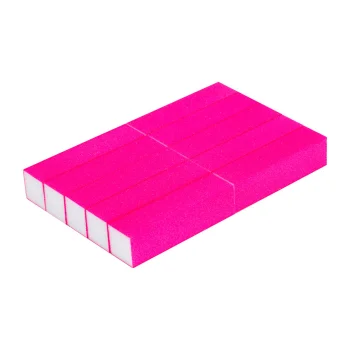 Ocho Nails 4-Sided Nail Buffer Block, Pink, 150 Grit, 10 Pcs