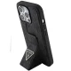 Guess iPhone 15 Pro Max Case Grip Stand 4G Triangle Strass, Black