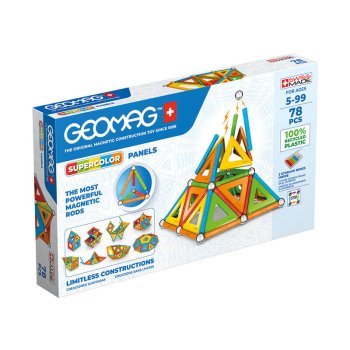 GEOMAG GEO-379 Magnētiskie Rotaļu Spēļu Bloki Bumbiņas Stienīši Konstruktors no Pārstrādātas Plastmasas, 78...