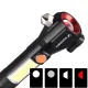 Wozinsky WLR-31 5W 500lm CREE Multifunction Flashlight with Glass Breaker and Belt Cutter - Black