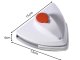 Double-sided magnetic window cleaner with strong magnets and precise squeegee, white/orange