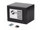 Small Electronic Safe for Home and Office with Digital Code and Key, Black