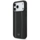 Mercedes Leather Star Pattern Stripes MagSafe Phone Case Cover iPhone 17 Pro Max - Black