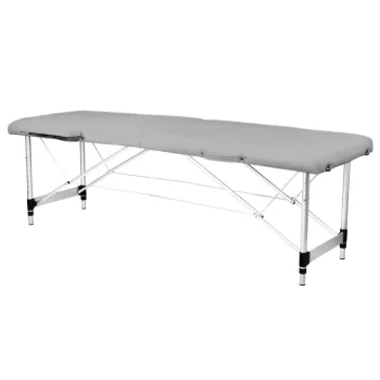 Activfizjo KOMFORT Aluminum Folding Massage Table, 2-Segment, Grey