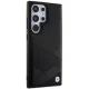 BMW Samsung Galaxy S24 Ultra Case Signature Leather Crossing Lines, Black