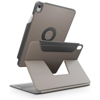 Uniq Rovus Snapmount Folio Case for iPad 11" (2025) / 10.9" (2022), Gray