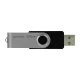 Goodram UTS2 128GB USB 2.0 Flash Drive, Black