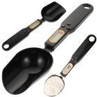 Digital Spoon Scale with LCD Display, Electronic Kitchen Scale 500g, Black