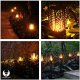 Forever Solar Flame Garden Night Light 12LED 300mAh IP65, Black