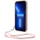Guess Translucent Pearl Strap Case for iPhone 14 Plus - Pink