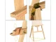Large Wooden Artist Easel for Studio & Plein Air Painting, Adjustable 165cm
