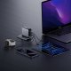 Cuktech AD1204U 120W GaN Wall Charger with Display & USB-C Cable - Silver