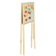 Children\'s Double-sided Magnetic Wooden Drawing Board with Accessories, 43x50x84 cm