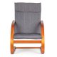 ModernHome Scandinavian Rocking Chair Lounge Accent Chair for Living Room, Grey