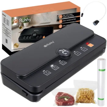 Ruhhy 00024620 Vacuum Sealer with Film Cutter, 110W