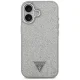 Guess Glitter Triangle Logo MagSafe Phone Case Cover iPhone 17 - silver