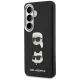 Karl Lagerfeld Saffiano Double Heads Metal Case for Samsung Galaxy S26 - Black