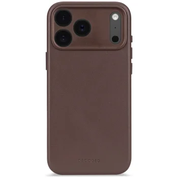 Decoded Leather Backcover Case with MagSafe for iPhone 17 Pro Max, Brown