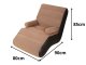 Comfortable Inflatable Armchair Lounger with Foot Pump and Armrests