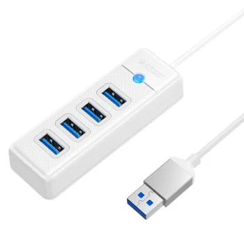 Orico PW4U-U3 4-Port USB 3.0 Hub, White