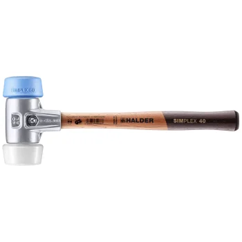 Halder SIMPLEX Soft-Face Hammer 50 mm TPE-soft / Superplastic with Wooden Handle