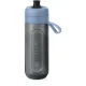 Brita Fill & Go Active Water Filter Bottle 0.6L with 2 MicroDiscs, Dark Blue
