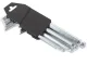 Ball-End Hex Key Wrench Set, 9 Pieces, 1.5-10 mm