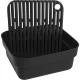 Brabantia Washing-Up Bowl with Drainer Shelf, Dark Grey