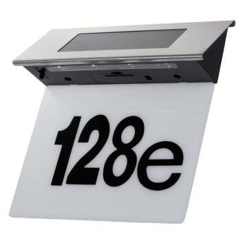 Maclean MCE423 Solar LED House Number Light, IP44, 6000K