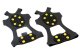 Ice Cleats with 20 Spikes for Shoes and Boots, EU 41-47, Black Yellow