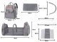 Multifunctional Backpack with Crib and USB, Grey