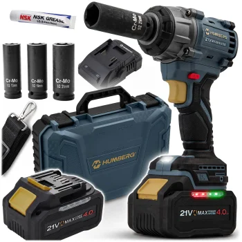 Cordless Impact Wrench Humberg Hm-441, 21V, 650 Nm