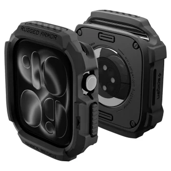 Apsauginis dėklas Spigen Rugged Armor laikrodžiui Apple Watch 42mm, Matte Black