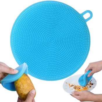 Silicone Washer Sponge Scouring Brush Vegetable