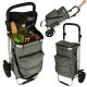 Shopping Trolley on Wheels with Insulated Bag 100 cm, Grey