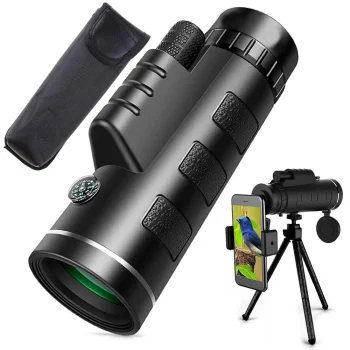 40x60 Monocular Telescope with Tripod and Phone Adapter