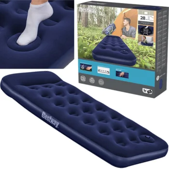 Bestway 67223 Inflatable Airbed with Built-in Pump, 185x76x22 cm, Navy Blue