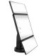 Superstar Magnifying Makeup Mirror with LED Lightning and 2x 3x Magnification, Black