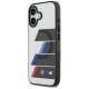 BMW M IML Metal Buttons Tricolor Lines MagSafe vāciņš iPhone 17 – pelēks | Phone Case Cover