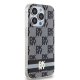 DKNY iPhone 15 Pro Case IML Checkered Mono Pattern MagSafe, Black