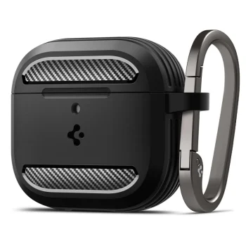 Spigen Rugged Armor Case for AirPods 4, Black