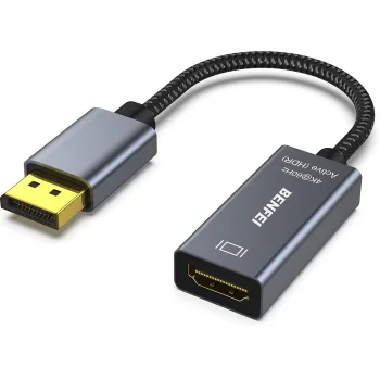 BENFEI Active DisplayPort to HDMI Adapter 4K 60Hz Grey