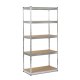 Металлический складской стеллаж 183x90x45 см Humberg HR-700, серебристый