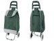 Foldable Shopping Trolley Bag on Wheels, Green