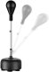 Freestanding Punching Bag with Adjustable Height, Black