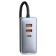 Baseus Share Together car charger 2x USB / 2x USB Type C 120W PPS Quick Charge Power Delivery gray (CCBT-A0G)