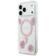 Guess Resin Flowers Glitter MagSafe Phone Case Cover iPhone 17 Pro Max - Pink