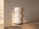 2-in-1 LED RGB Table Lamp with Flower Vase and Remote Control, Ecru